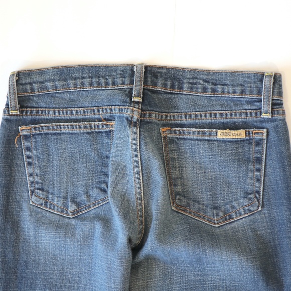 Straight leg sand-washed jeans mid-rise - Picture 4 of 12